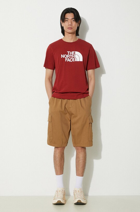 The North Face cotton t-shirt M S/S Easy Tee NF0A87N5POJ1 maroon SS24