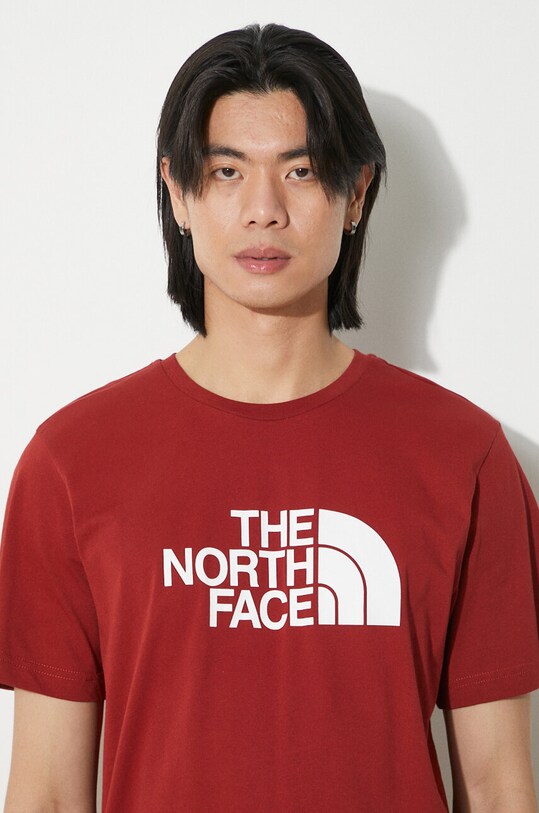 The North Face cotton t-shirt M S/S Easy Tee NF0A87N5POJ1 maroon