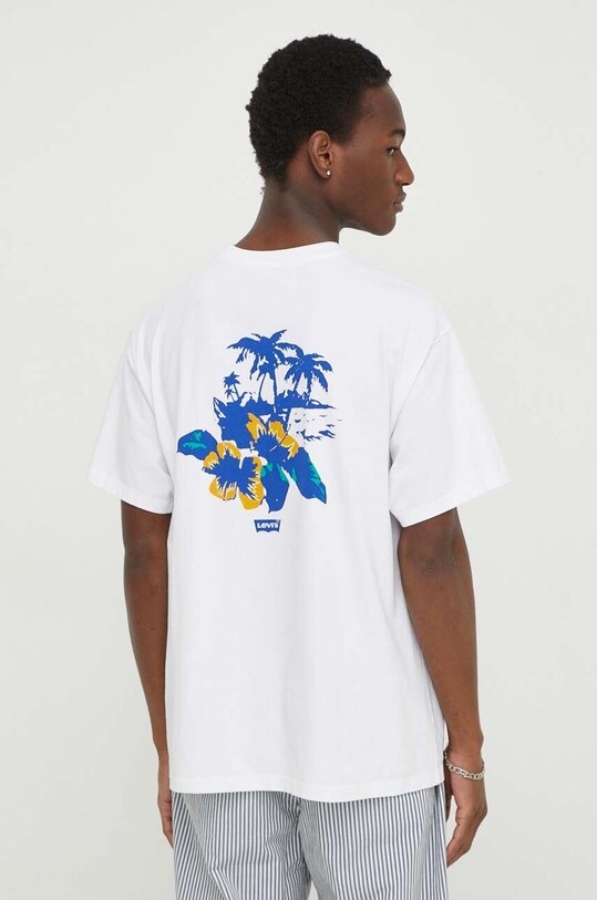 Odzież Levi's t-shirt bawełniany 0008C biały