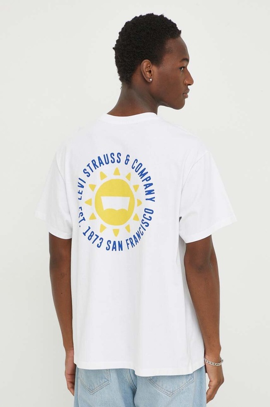 Odzież Levi's t-shirt bawełniany 0008C biały