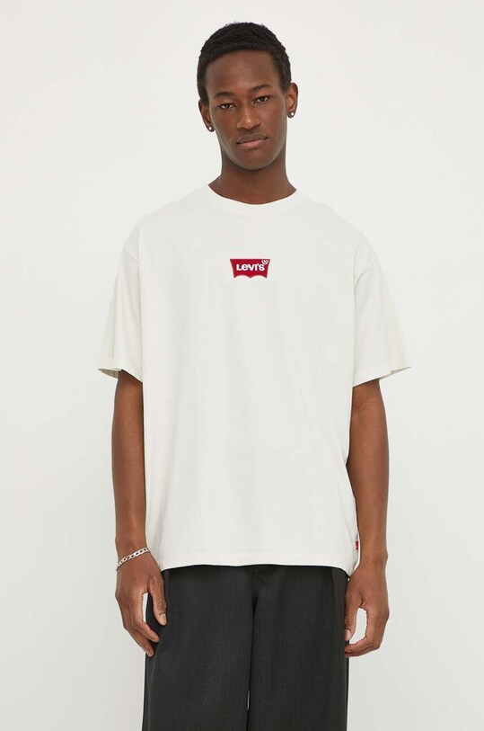 Levi's t-shirt bawełniany 0008C zielony SS25