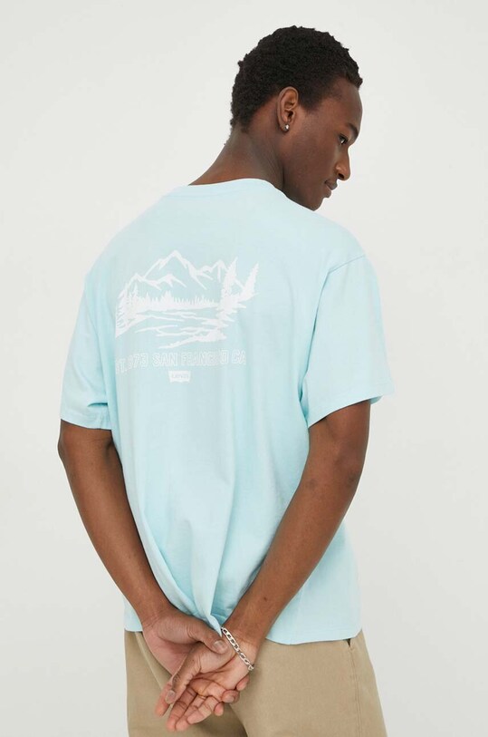 Îmbrăcăminte Levi's tricou din bumbac 0008C turcoaz