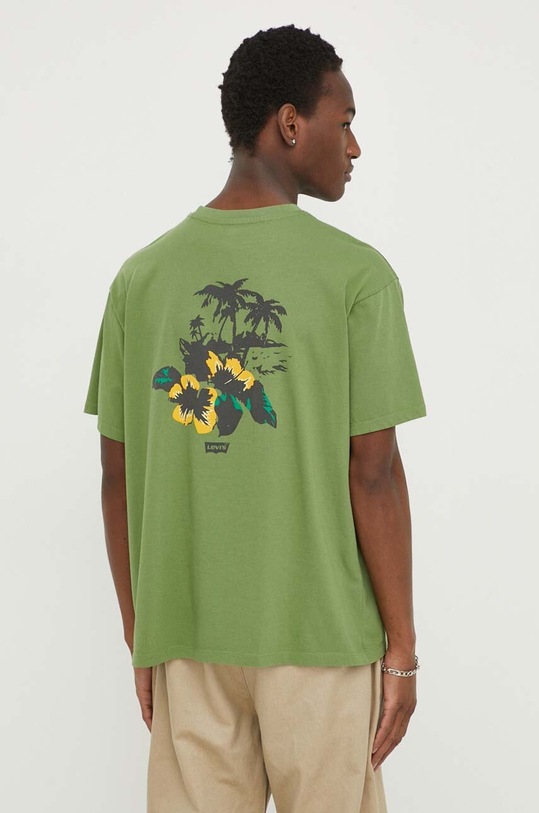 Odzież Levi's t-shirt bawełniany 0008C zielony
