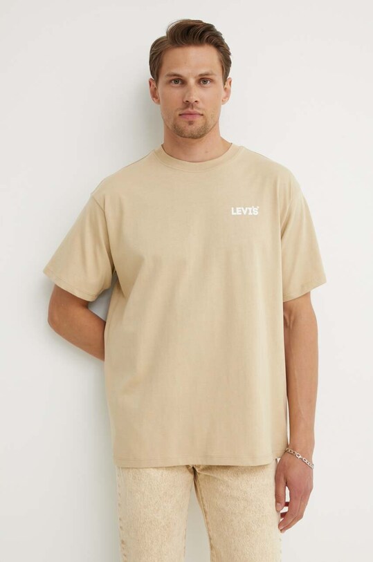 Îmbrăcăminte Levi's tricou din bumbac 0008C bej