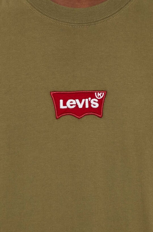 Bavlnené tričko Levi's 0008C zelená