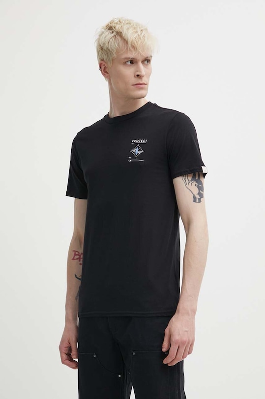 Oblečenie Bavlnené tričko Protest Prtpenalt 1712143 čierna