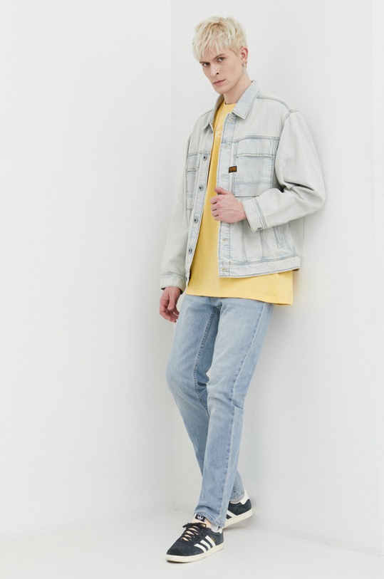 Karl Kani t-shirt bawełniany 6069129 żółty SS24