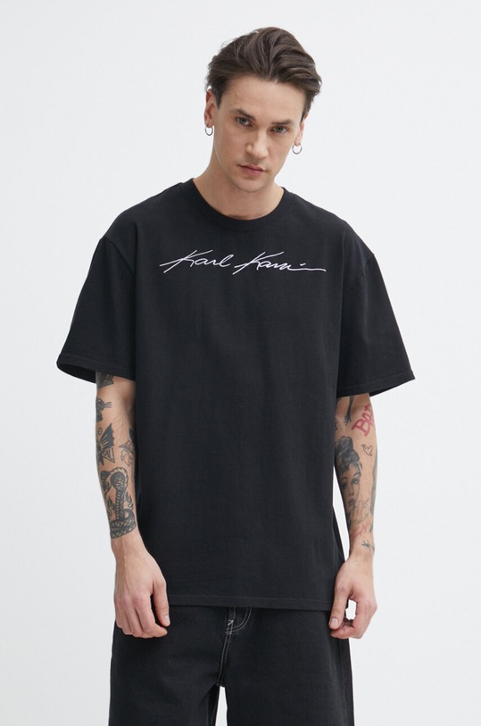 Karl Kani t-shirt bawełniany czarny 6069170