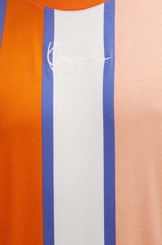 Karl Kani t-shirt bawełniany 6069096 pomarańczowy