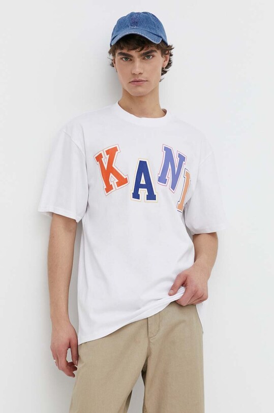 Karl Kani t-shirt bawełniany 6069139 biały SS24