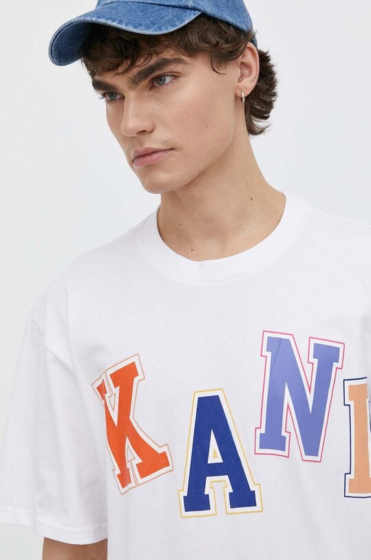 Karl Kani t-shirt bawełniany biały 6069139