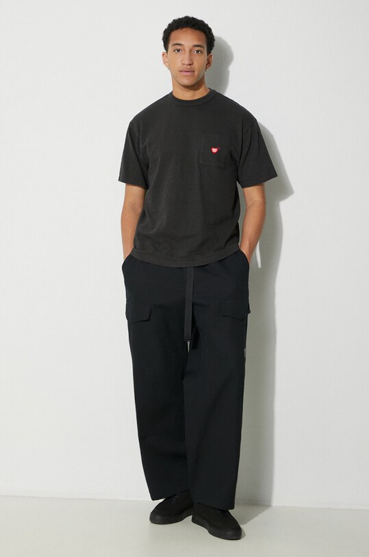 Human Made cotton t-shirt Pocket HM27CS003 black SS24