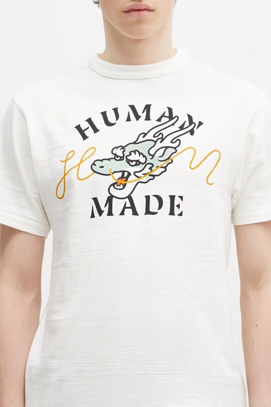 Хлопковая футболка Human Made Graphic белый HM27TE001