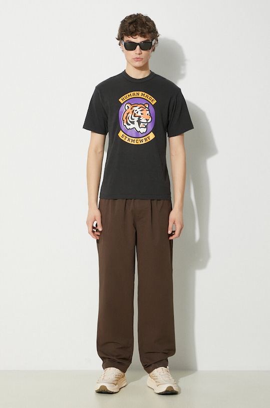 Pamučna majica Human Made Graphic HM27TE004 crna SS24