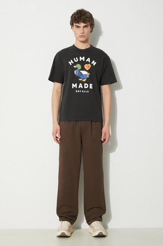 Human Made cotton t-shirt Graphic HM27TE005 black SS24