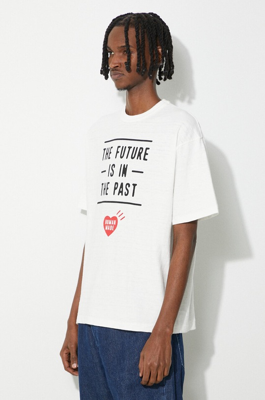 Human Made t-shirt bawełniany Graphic biały HM27TE003