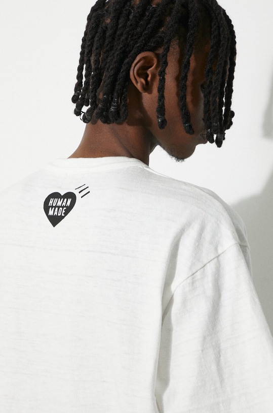 Human Made t-shirt bawełniany Graphic HM27TE003 biały