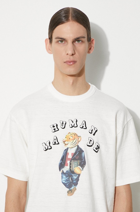 Хлопковая футболка Human Made Graphic HM27TE015 белый