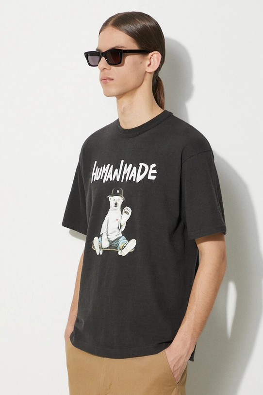 Human Made t-shirt in cotone Graphic nero HM27TE016