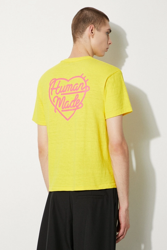 Human Made t-shirt in cotone Color regolare giallo HM27CS007