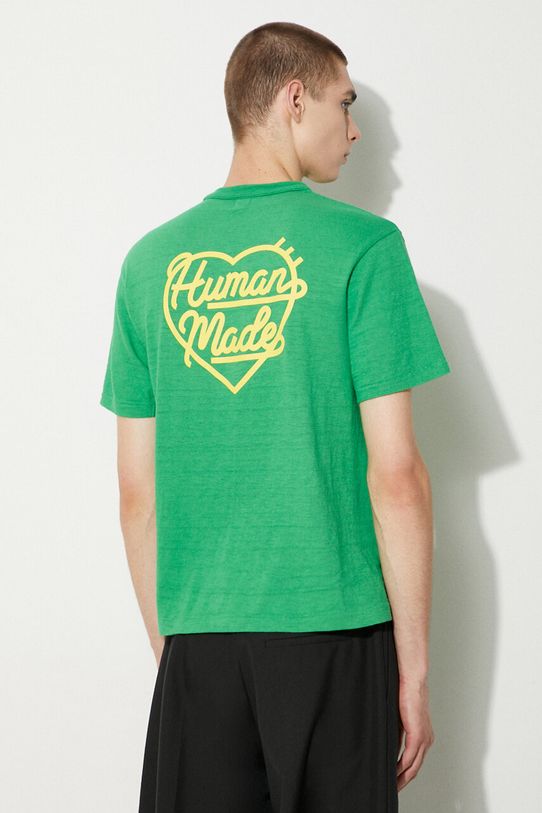 Human Made tricou din bumbac Color print verde HM27CS007