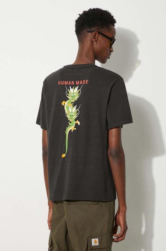 Bavlněné tričko Human Made Graphic HM27TE012 černá