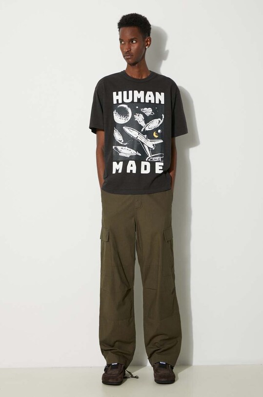 Human Made cotton t-shirt Graphic HM27TE014 black SS24