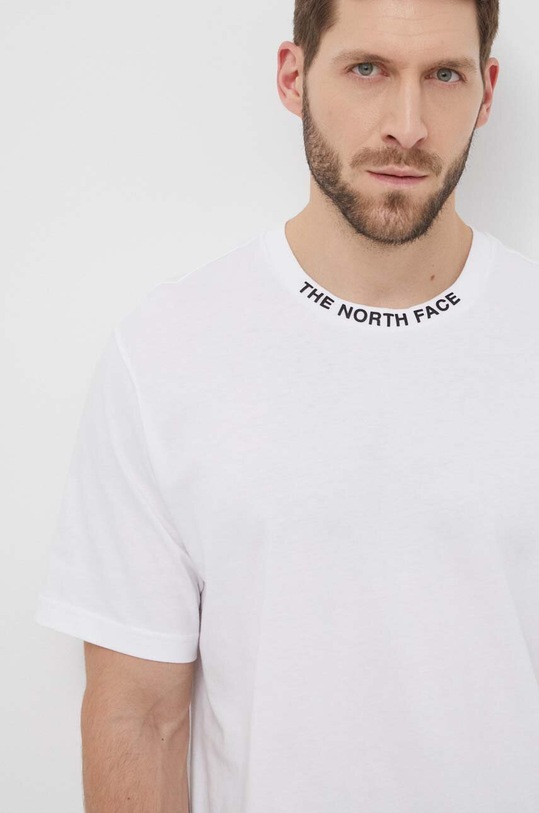 The North Face t-shirt bawełniany biały NF0A87DDFN41