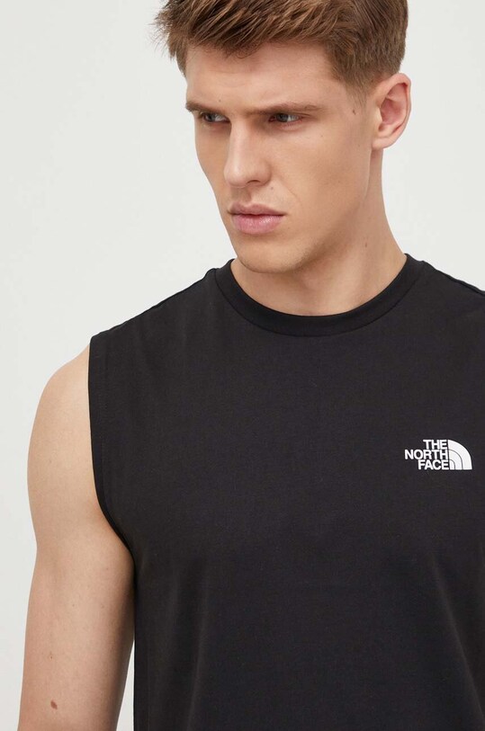 The North Face tricou negru NF0A87R3JK31