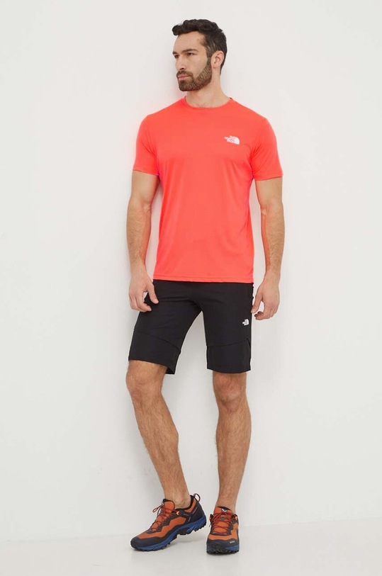 The North Face tricou sport Reaxion NF0A4CDWQI41 rosu SS24
