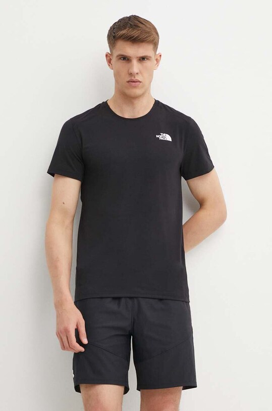 The North Face t-shirt sportowy Lightning Alpine z elastanem czarny NF0A87H7JK31