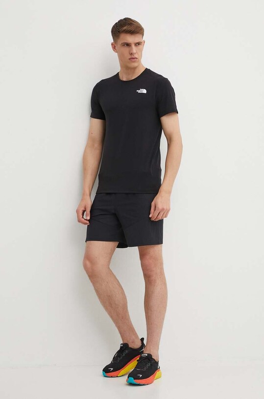 The North Face t-shirt sportowy Lightning Alpine NF0A87H7JK31 czarny SS25