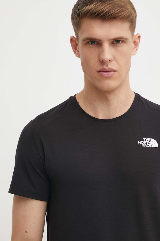 The North Face t-shirt sportowy Lightning Alpine czarny NF0A87H7JK31