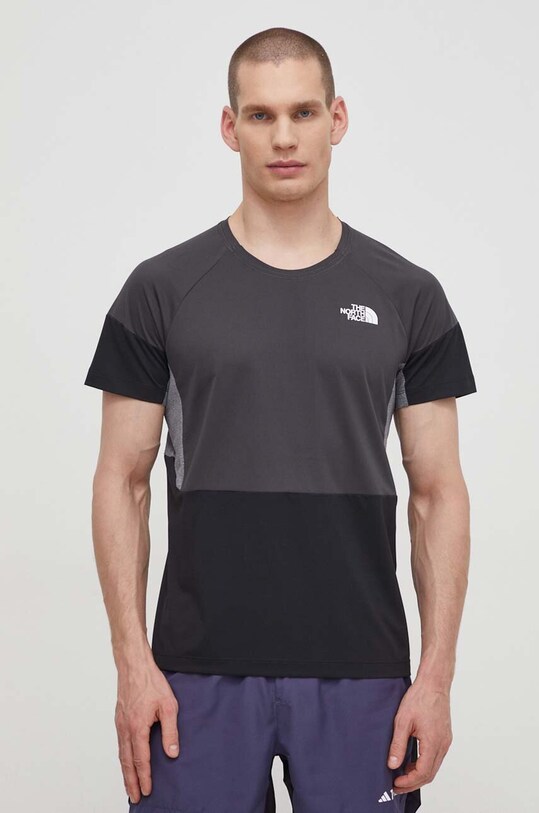 The North Face tricou sport Bolt gri NF0A825GMN81