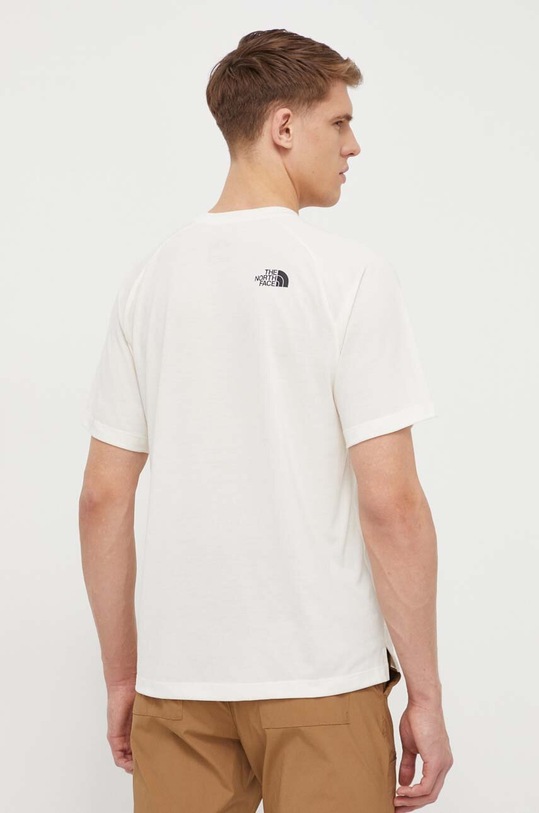 Odzież The North Face t-shirt sportowy Foundation NF0A87FQQNI1 beżowy