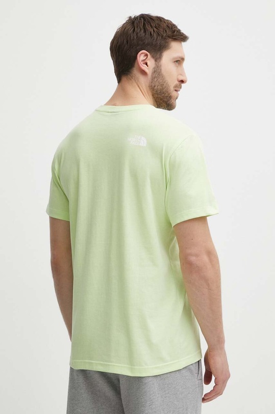 The North Face t-shirt NF0A87NGO0F1 zielony SS24