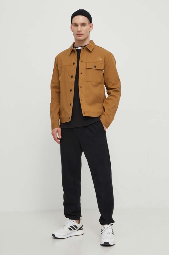 The North Face t-shirt bawełniany NF0A87DDJK31 czarny SS24