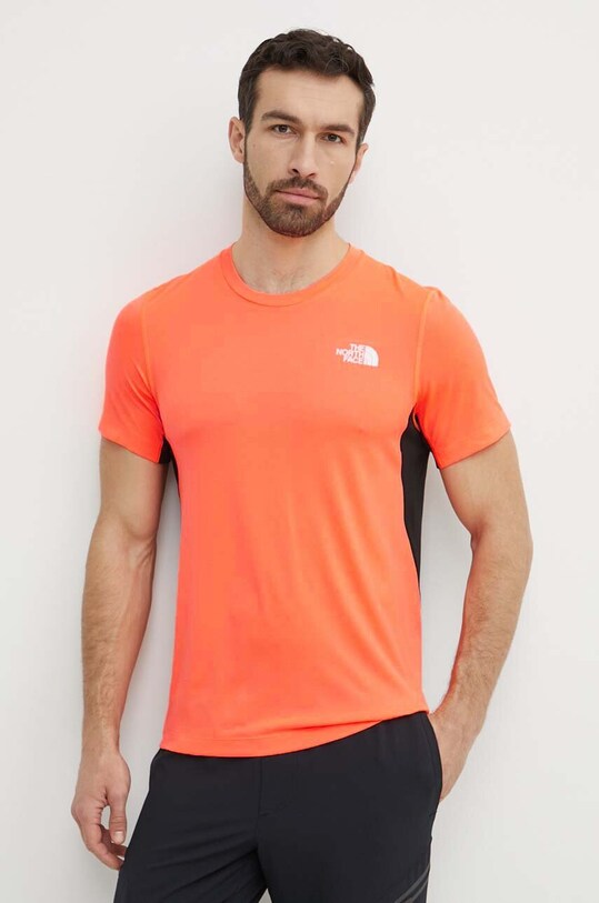The North Face tricou sport Lightbright portocaliu NF0A825OTNI1