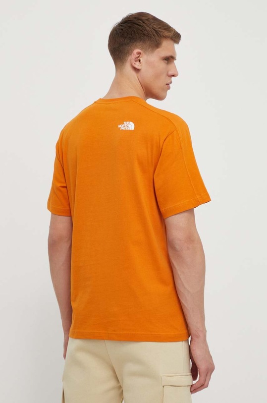 Îmbrăcăminte The North Face tricou din bumbac NF0A87FFPCO1 portocaliu