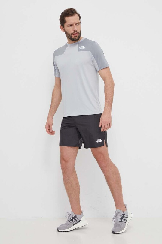 The North Face tricou sport Mountain Athletics NF0A87JJJ4U1 gri SS24