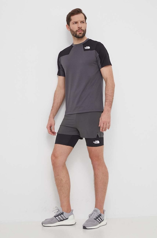 The North Face tricou sport Mountain Athletics NF0A87JJWUO1 gri SS24