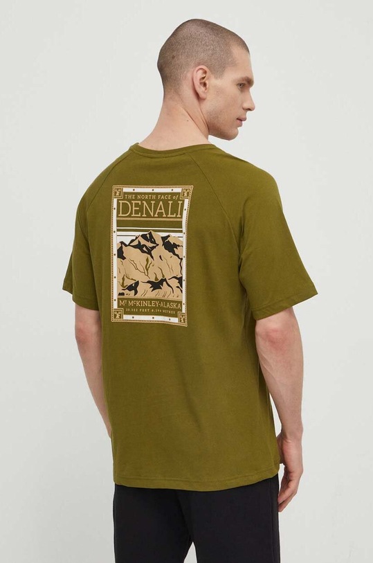 Odzież The North Face t-shirt bawełniany NF0A87NUPIB1 zielony