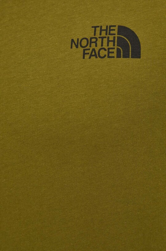 The North Face t-shirt bawełniany NF0A87NUPIB1 zielony