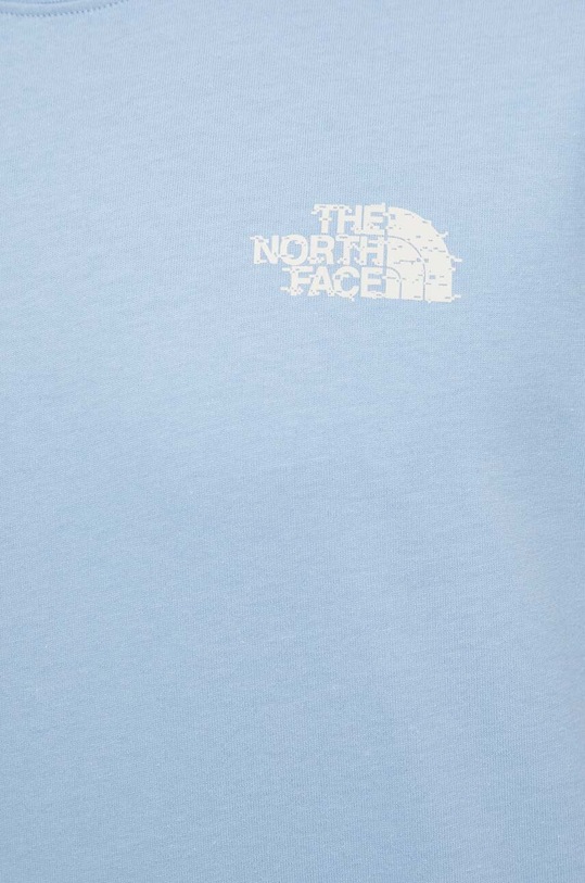 Pamučna majica The North Face plava NF0A87F6QEO1