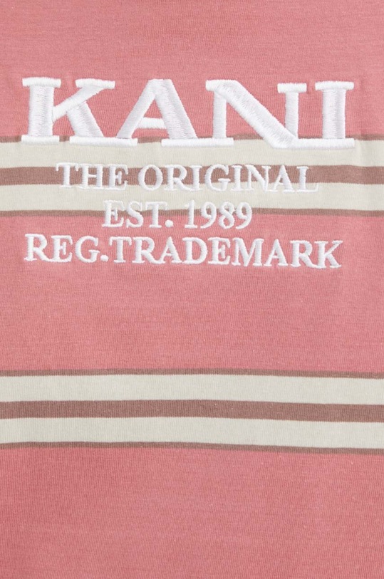 Bavlnené tričko Karl Kani ružová 6030865