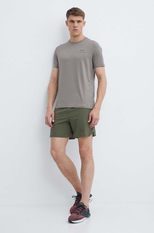 Under Armour t-shirt treningowy Rush Energy 1383973 szary SS25