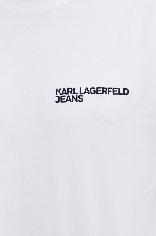 Karl Lagerfeld Jeans t-shirt bawełniany 241D1700 biały