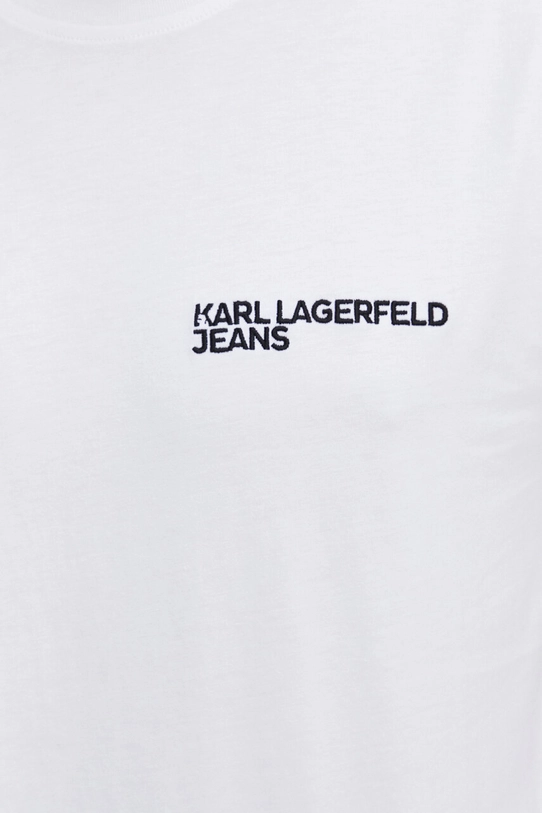 Karl Lagerfeld Jeans t-shirt bawełniany 241D1700 biały