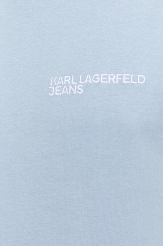 Karl Lagerfeld Jeans t-shirt bawełniany 241D1700 niebieski