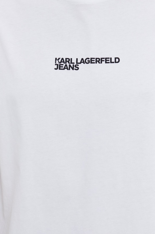 Karl Lagerfeld Jeans pamut póló 241D1702 fehér